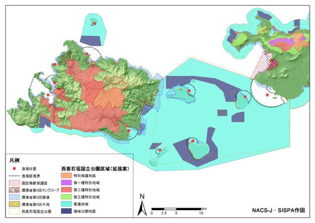 西表石垣国立公園拡張案図サムネール