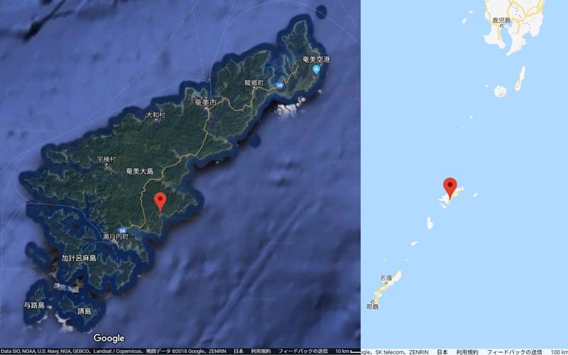 嘉徳海岸の位置