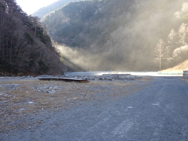 整地された西俣ヤードの写真