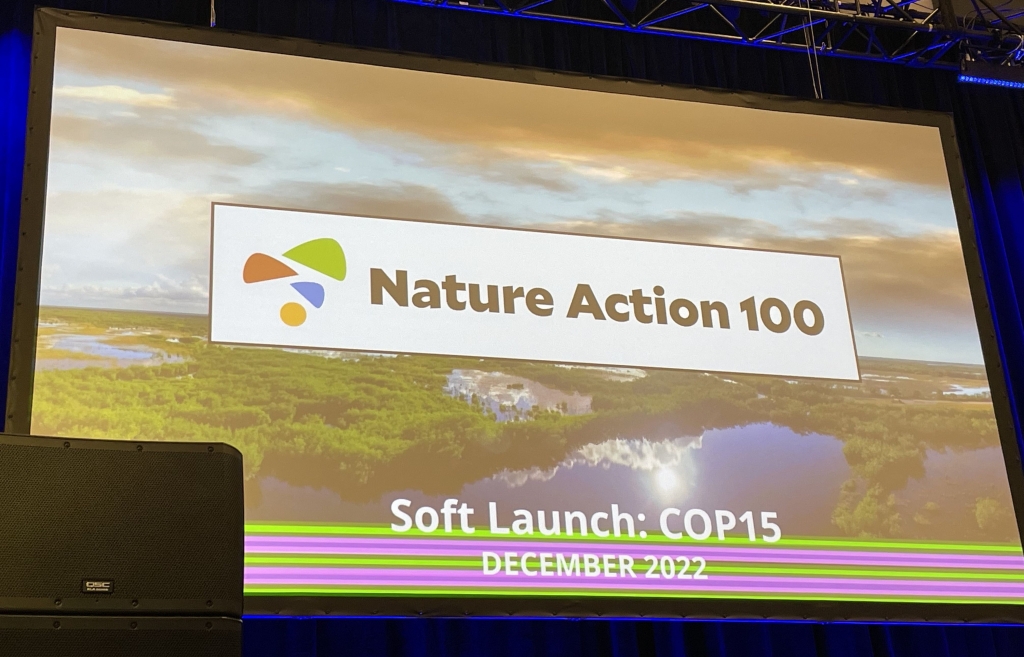 Nature Action 100 Soft Launch：COP15 Dec 2022