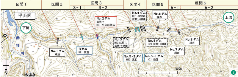 ダムの位置を示した地図の画像