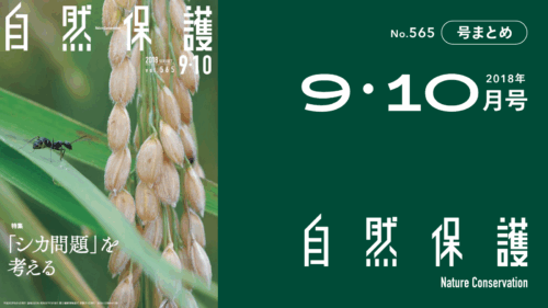 会報『自然保護』No.565　2018年9・10月号　特集：「シカ問題」を考える