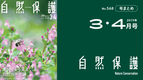 会報『自然保護』No.568　2019年3・4月号　特集：遺伝子から見えてくる自然の不思議