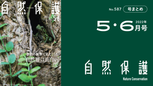 会報『自然保護』No.587　2022年5・6月号　特集:季節の観察で見えてくる 自然暦は面白い