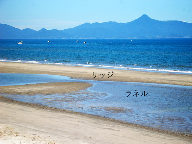 鹿児島県吹上浜のリッジとラネル