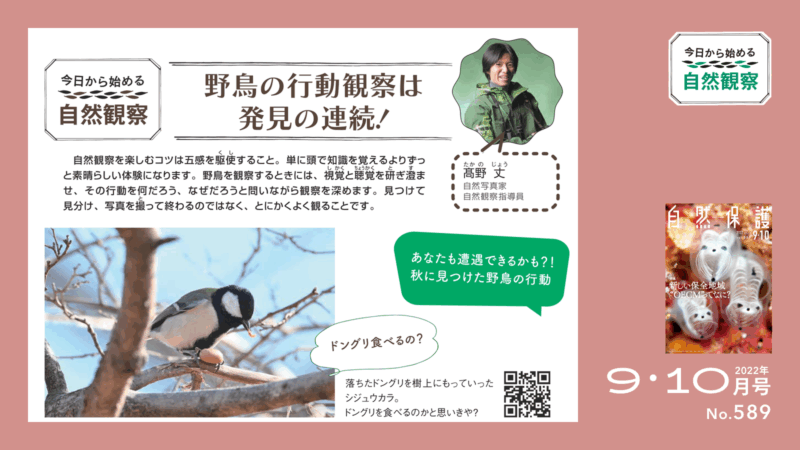 今日からはじめる自然観察タイトル画像
