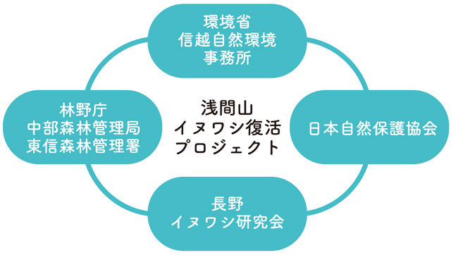 プロジェクト実施体制の図
