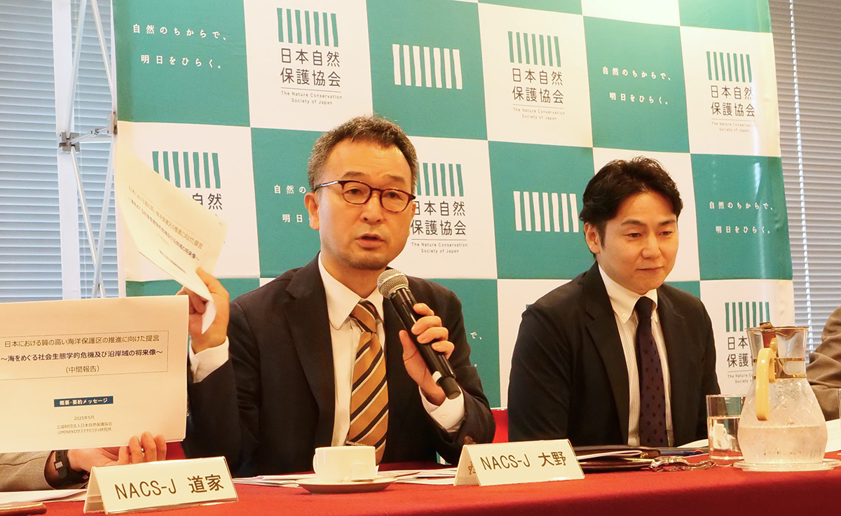 記者会見の様子