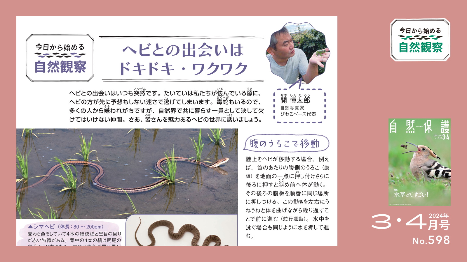 配布資料】今日から始める自然観察「ヘビとの出会いはドキドキ