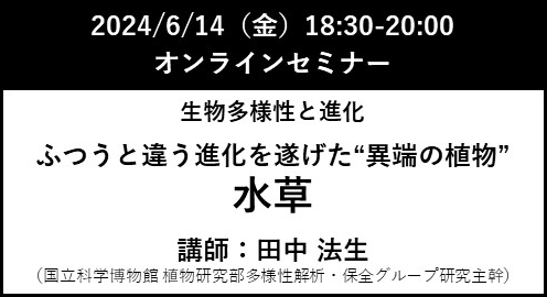 2024年6月14日（金）18:30-20:00 オンラインセミナー