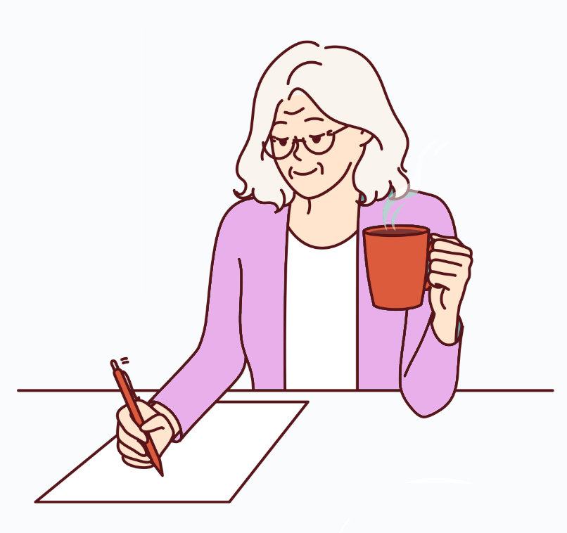 女性のイラスト画像