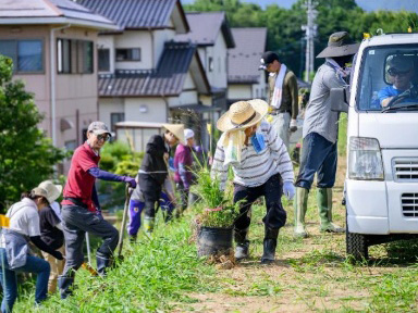 NPO信州草原再生の活動風景