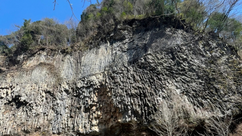 巌立峡の岸壁の画像