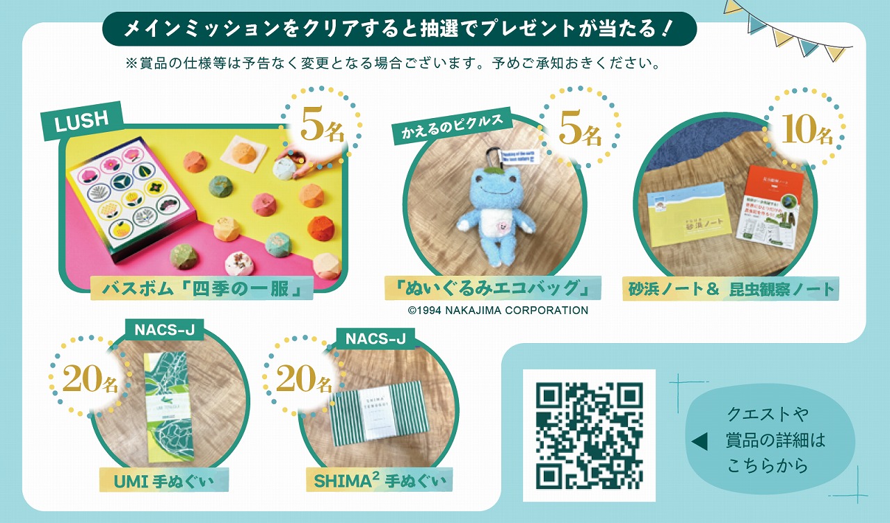 賞品のご案内